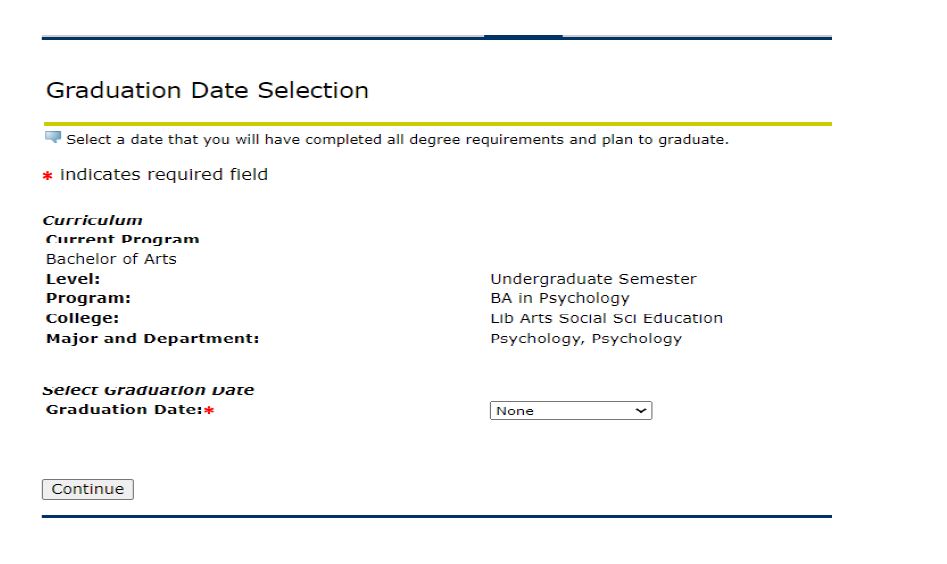 Apply for Graduation YSU